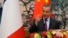 Menteri Luar Negeri China Wang Yi berbicara di Wisma Negara Diaoyutai di Beijing pada 1 April 2024. (Foto: AFP)