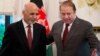 FILE - Pakistan's Prime Minister Nawaz Sharif, (r) invites visiting Afghan President Ashraf Ghani for talks at the prime minister house in Islamabad, Pakistan, Nov. 15, 2014.