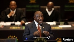 FILE PHOTO: South Africa's Ramaphosa delivers state of the nation address