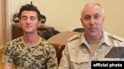 Cəmil Babayev və Rusiya sülhməramlılarının komandanı Rüstəm Muradov