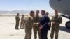 U.S. Secretary of Defense Ash Carter arrives in Afghanistan, July 12, 2016. (C. Babb/VOA)