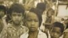 Photo of a group of young boys captured by Michael Vickery during the 1960s was displayed in a photo exhibition in Bophana Centre, Thursday October 11, 2018. (Nem Sopheakpanha/VOA Khmer)