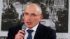 Freed Russian former oil tycoon Mikhail Khodorkovsky speaks during his news conference at the Museum Haus in Berlin, Dec. 22, 2013.