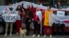 Мітинги білорусів у Литві за звільнення політичних в'язнів в Білорусі. 29 травня 2021 року. Фото AP