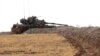 A Turkish tank is stationed near the Syrian border, in Karkamis, Turkey, Aug. 29, 2016. 